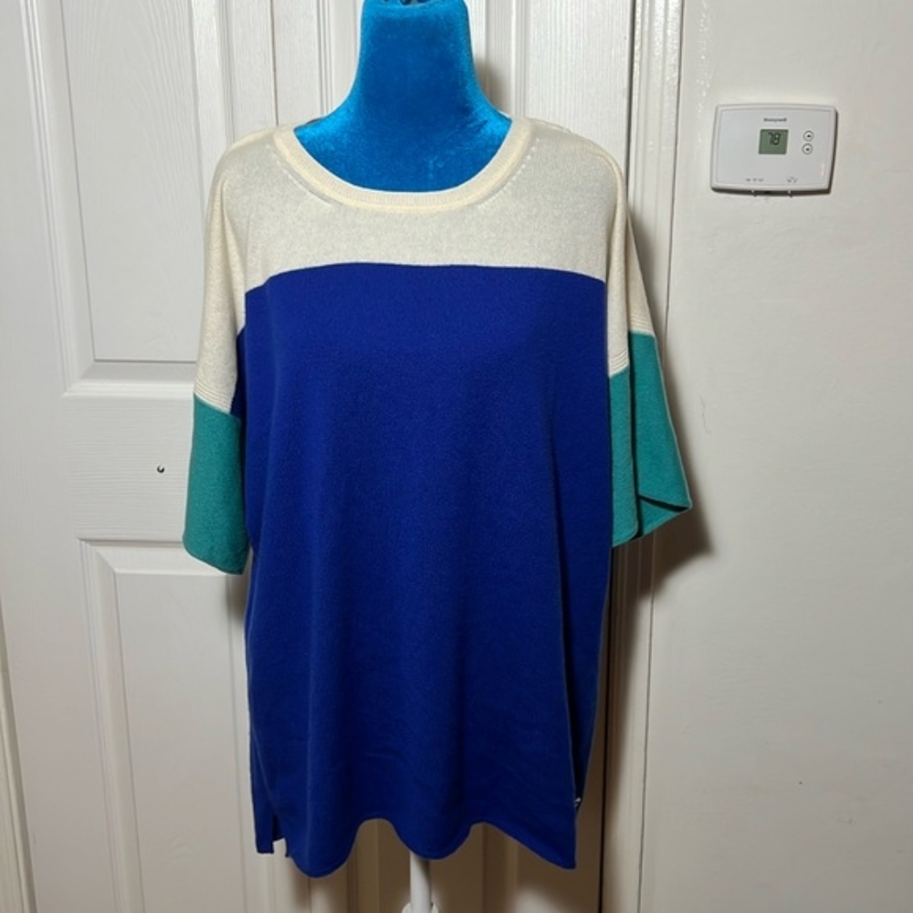 Loro Piana Baby Cashmere Colorblock Sweater Large